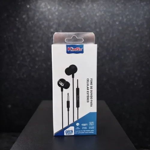 Fone de Ouvido Com Fio Estéreo KinGo R-10