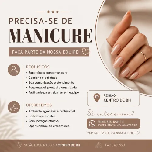 Contratação de manicure 