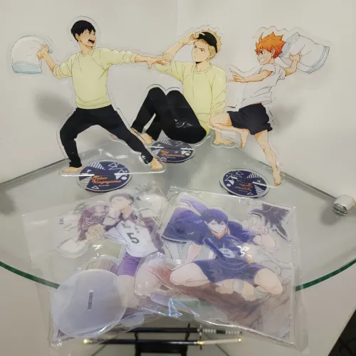 Kit Stands de Acrílico de Haikyuu Hinata Kageyama Tsukishima