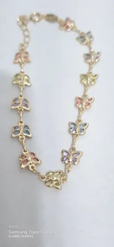 Pulseira banhada a ouro 18k