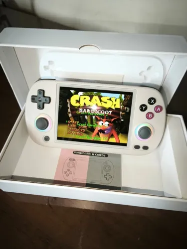 Anbernic RG40XX H Cinza com película protetora (CONSOLE NOVO/ORIGINAL NA CAIXA)