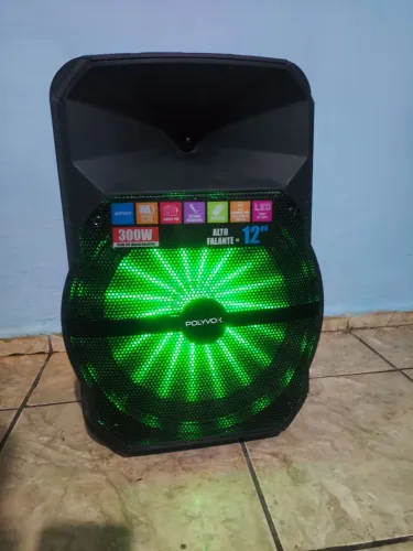 Caixa De Som Amplificada 300W Sub 12,Bluetooth,Usb,Aux,Bateria interna!