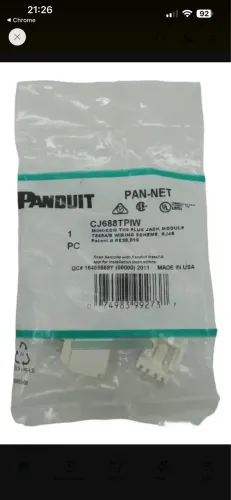 Keystone cat6 panduit
