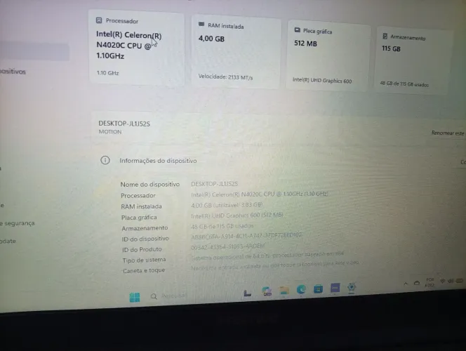 Notebook Positivo Motion C4128G-14