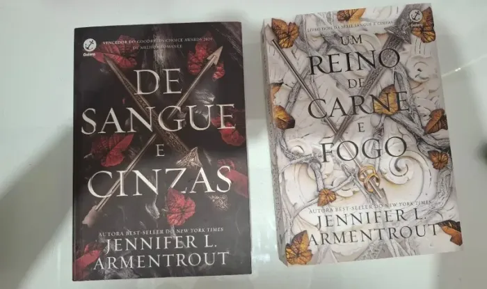 Kit 2 Livros Jennifer L - Um Reino de carne e fogo + De sangue e cinzas
