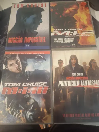 MISSÃO IMPOSSÍVEL 1,2,3,4 DVDS ORIGINAIS -  R&C DVDS