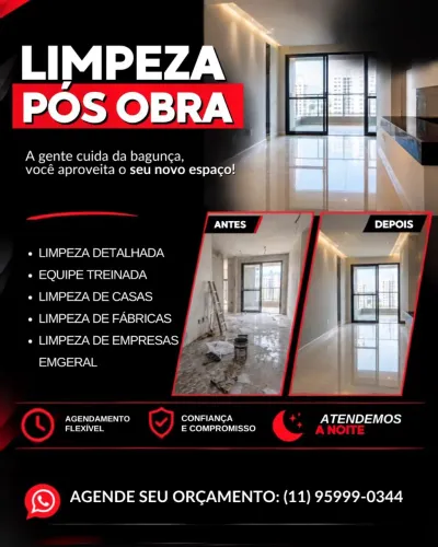 Limpeza pós obras