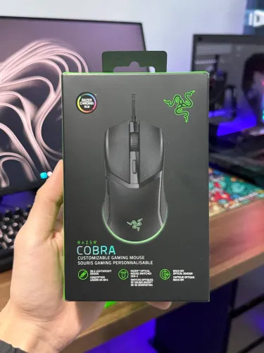 Mouse Gamer Razer Cobra RGB, Preto, com fio