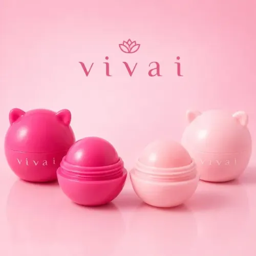 Lip Balm Vivai Hidratante Labial Pig Rosa Pink Rosa Bebê