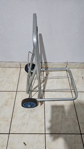 Carrinho de Carga / Bagagem Dobrável de Metal - 2 Rodas