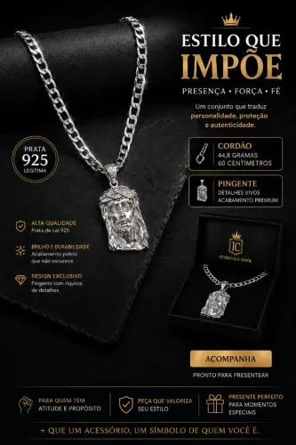 Cordão de Prata + Pingente