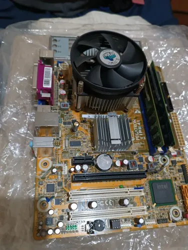 Kit placa mãe + Pentium 3.20Ghz + 4GB