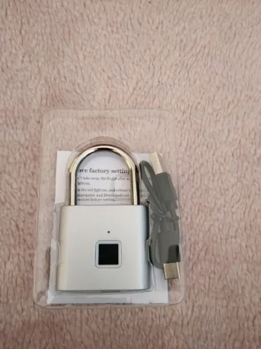 cadeado digital fingerprint padlock novo