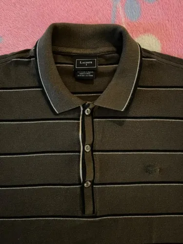 Camisa Polo Lacoste Original - Manga Comprida - Tamanho 3