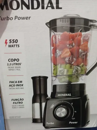 Liquidificador Mondial Turbo Power *NOVO*