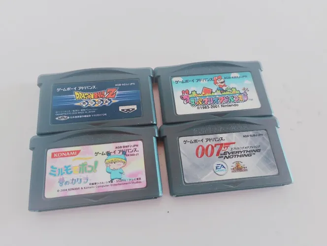 Lote 4 jogos japonês originais Game Boy Advance