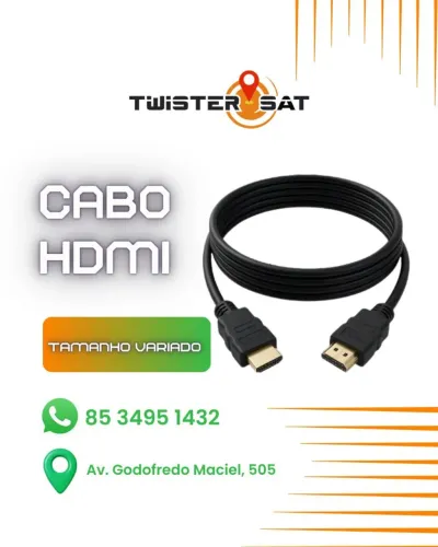 Cabo HDMI diversos tamanhos: 3M, 5M, 15M E 20M