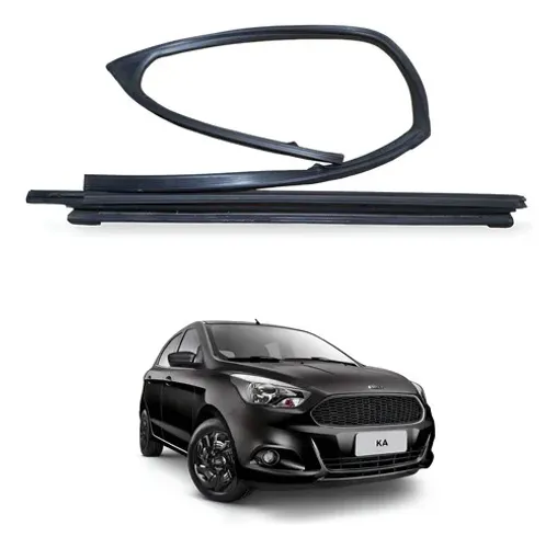 Kit Pestana Porta Dianteira Esquerda Ford Ka Hatch 1.0 2016 Preto