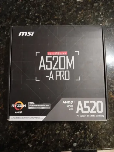 Pla mãe MSI A520M-A Pro