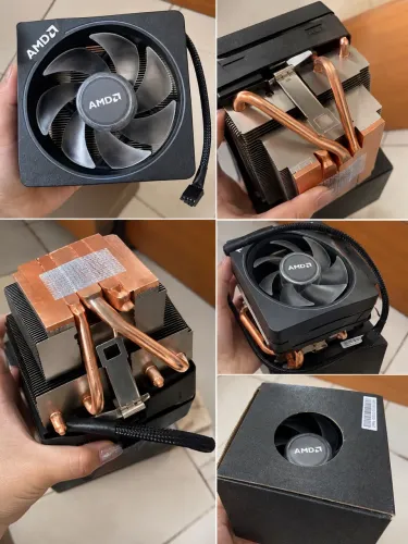Cooler AMD Original para Processador - Heatpipes de Cobre