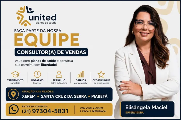Oportunidade para Vendedores(as) - Não Exigimos Experiência