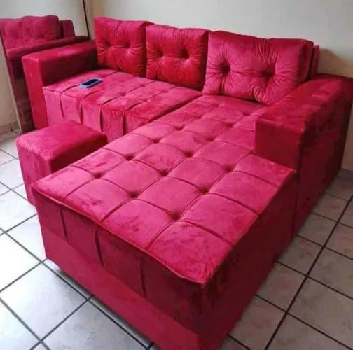 Sofás chaise 3 lugares