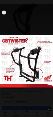 Protetor Carenagem Twister 250F