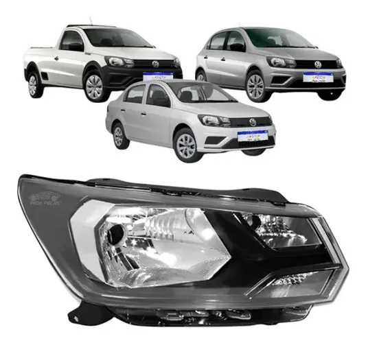 Farol Gol Voyage G8 Saveiro G7 Robust 2018 A 2021 Novo Ld Direito/passageiro
