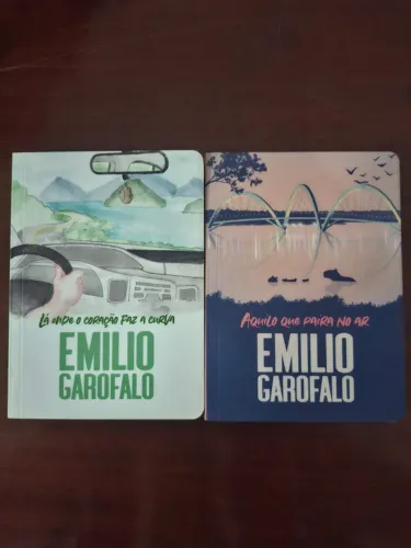 Livros Aquilo que paira no ar e Lá onde o coração faz a curva - livros usados