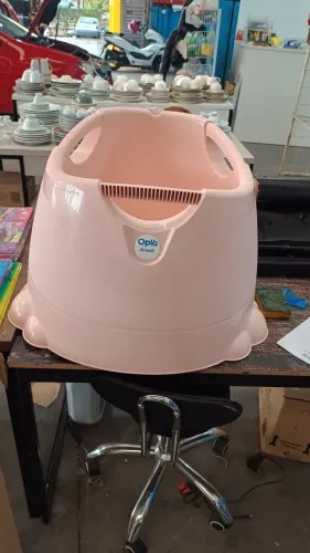 Ofurô para Bebê Burigotto Oplà de 12 Meses até 25 Kg Rosê Madder, nunca foi usado!!!