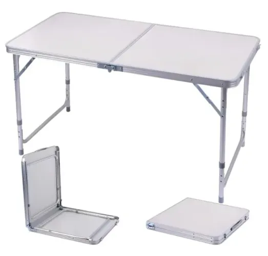 Mesa dobrável vira maleta 120x60cm