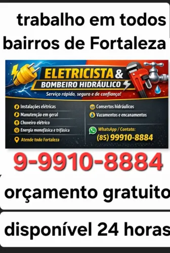 Eletricista faz tudo disponível toda Fortaleza