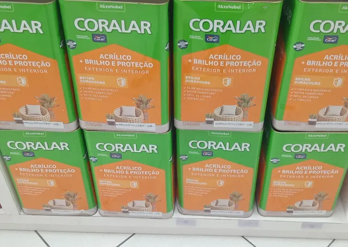 TINTA CORALAR SEMIBRILHO  BRANCO LATAO 18 L