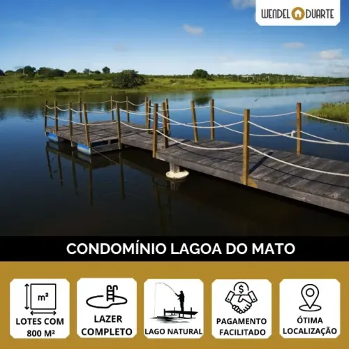 Terreno com 1.184 m² - Condomínio Lagoa do Mato
