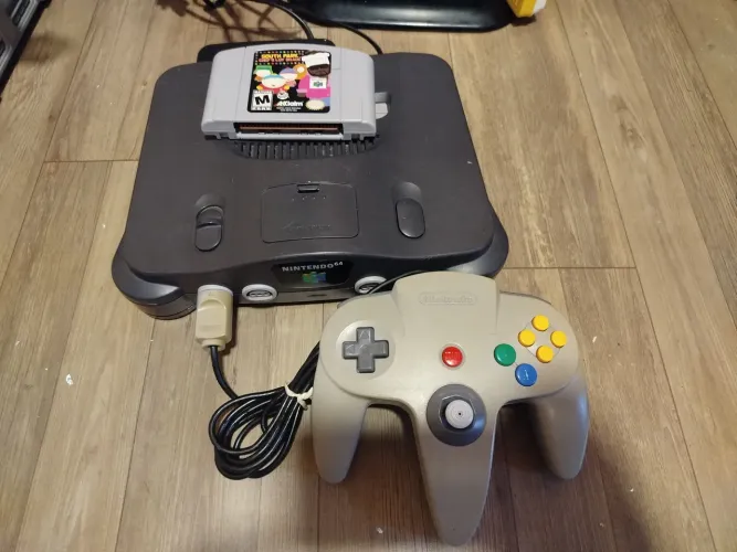 Console Nintendo 64 + Controle + cartucho e Cabos