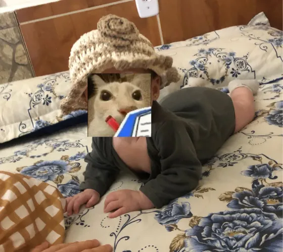 Chapéu de crochê bebê 