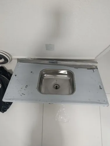 Pia De Cozinha Com Cuba , Aço Inox