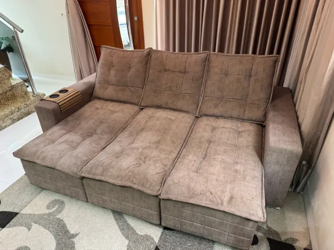 Sofá 3 lugares super confortável