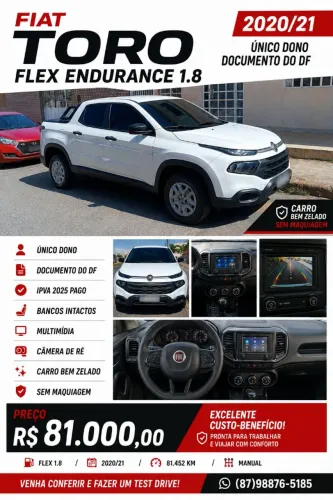 Fiat Toro Endurance 1.8 16V Flex Mec. 2021