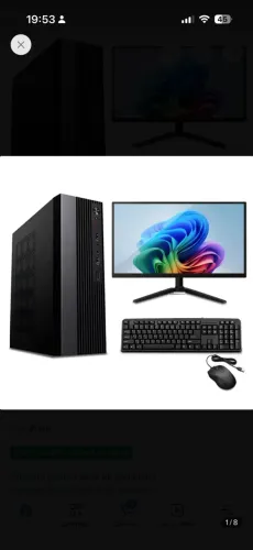 Computador completo com 1 ano de garantia