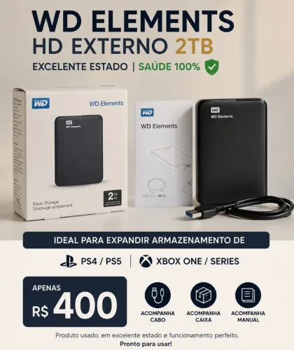 HD externo Seagate 2TB