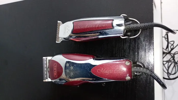 Combo profissional Máquina de corte de cabelo Wahl Magic clip com fio+ Wahl Detailer USA