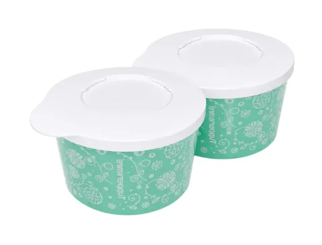Kit 2 Potes Tupperware Ilumina Tuquesa Decorados 800mL
