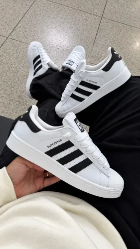 Tenis Adidas Super Star Linha Prime Branco Preto