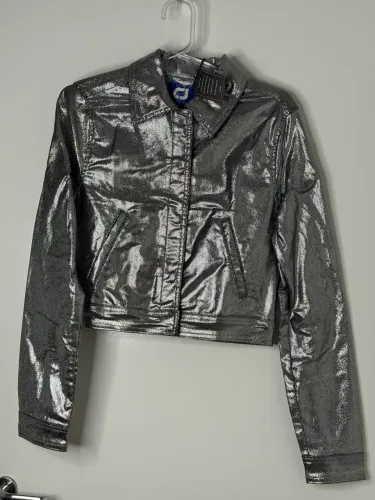Jaqueta Jeans Metalizada Colcci novo na etiqueta TAM P
