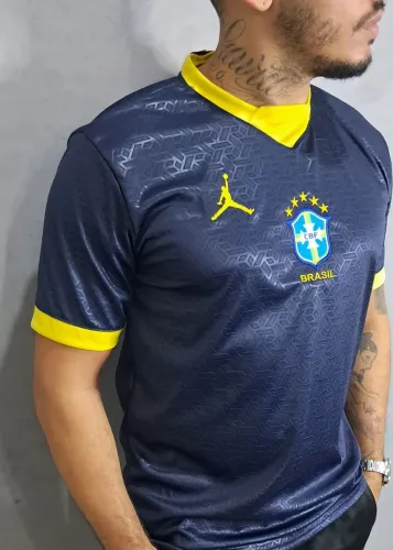 Camisa Brasil 3D Azul Copa 2026