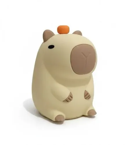 Luminária Capivara Silicone Touch Led Noturna Recarregável Usb
