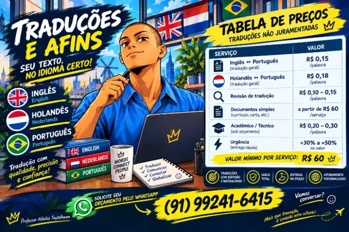 Tradutor Inglês, Holandês