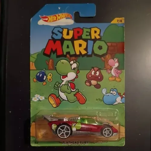 Hot Wheels Super Mario Flathead Fury Yoshi