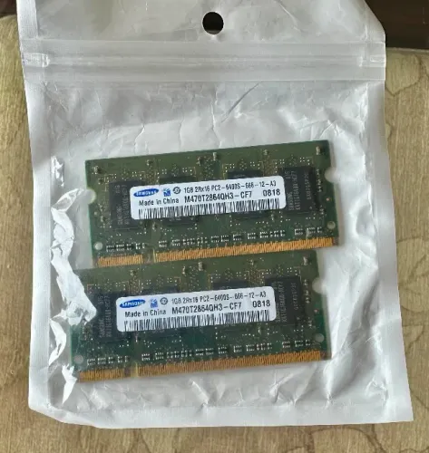 2GB Memória para Notebook 2x1